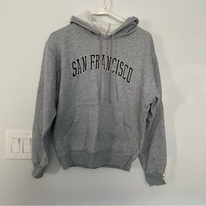 San Francisco Gray Hoodie in size Small